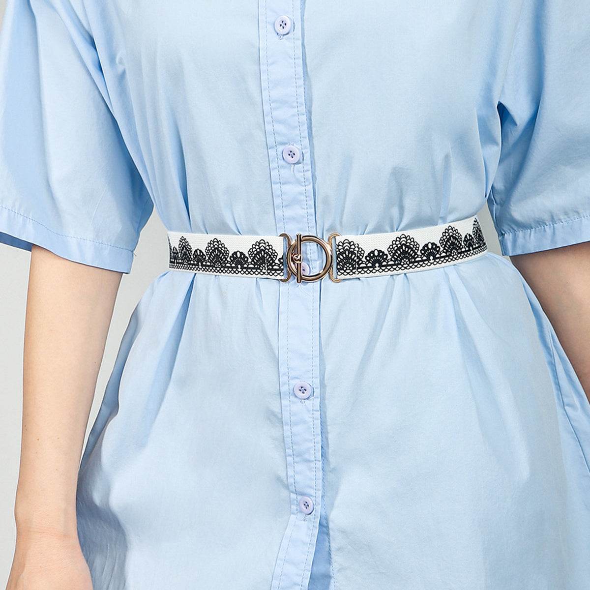 Toggle Clasp Elastic Belt - Delanoir