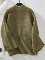 Open Front Long Sleeve Cardigan - Delanoir