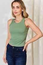 Basic Bae Full Size Round Neck Slim Tank - Delanoir