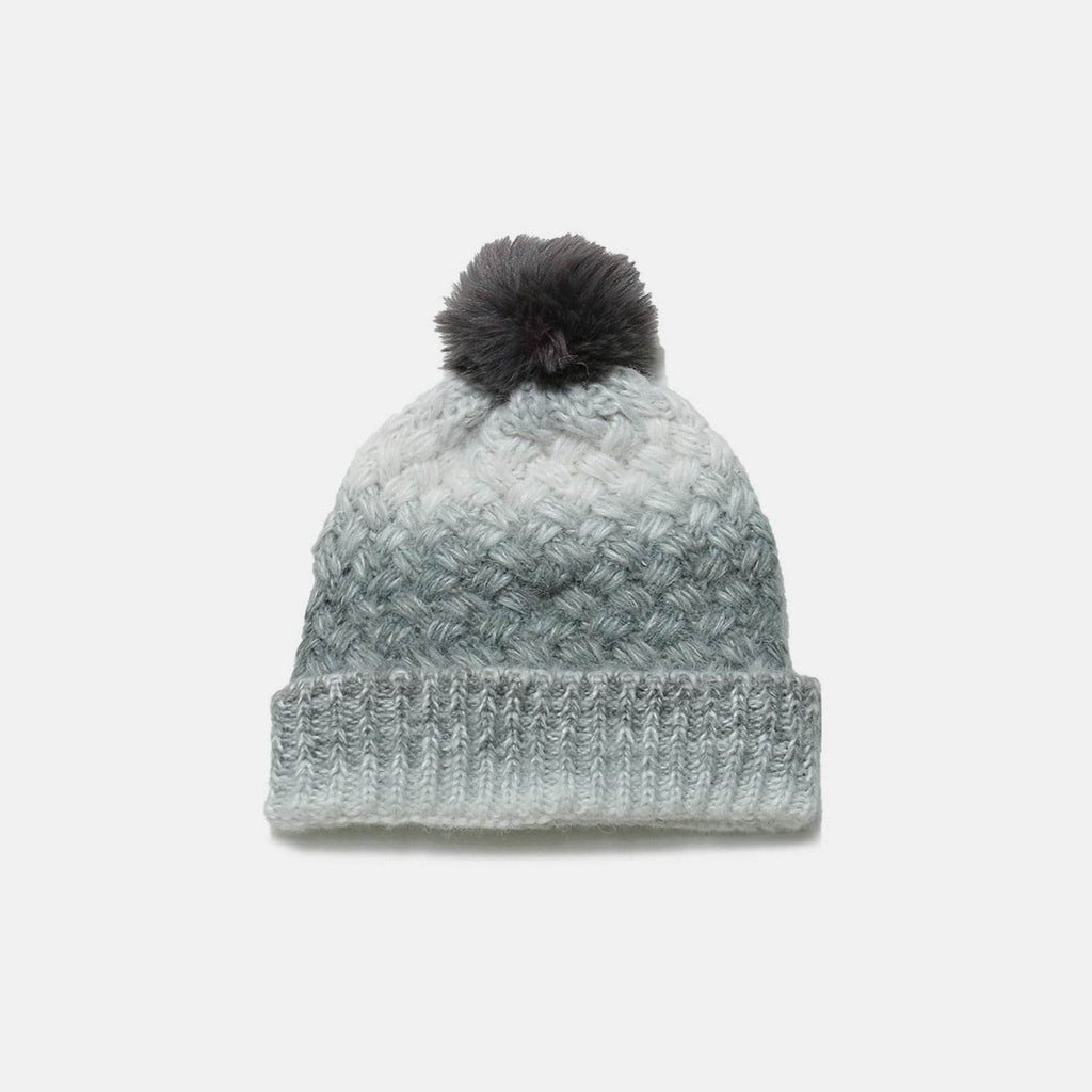 Gradient Knit Hat with Pompom - Delanoir