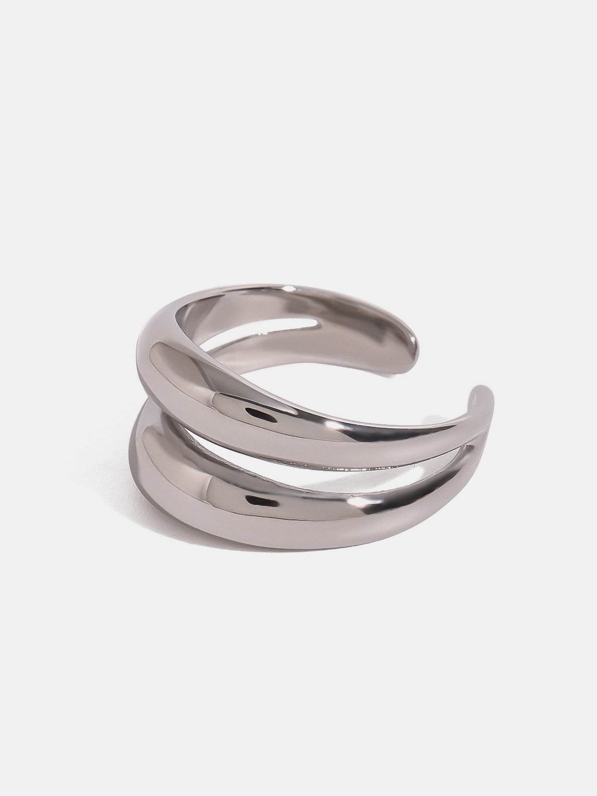 Stainless Steel Double-Layered Ring - Delanoir