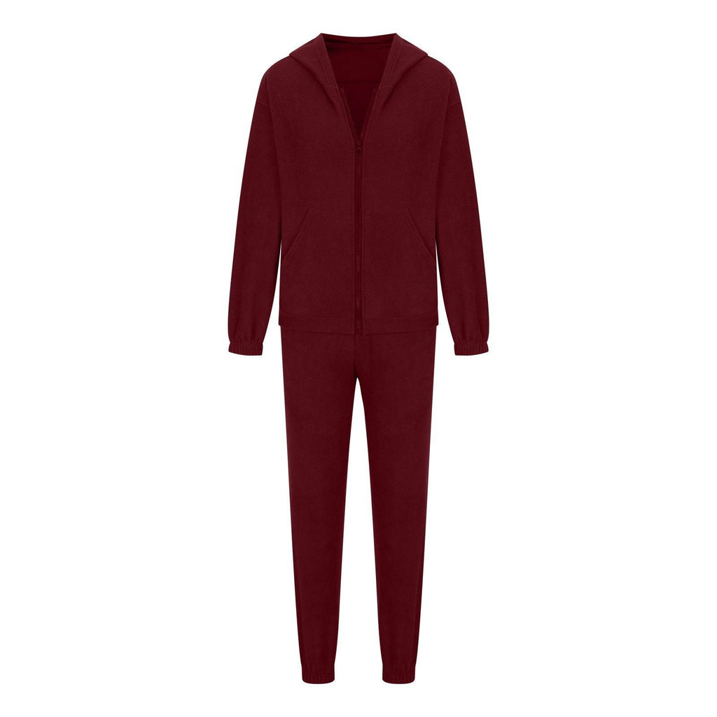 Zip Up Long Sleeve Hoodie and Joggers Set - Delanoir
