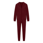 Zip Up Long Sleeve Hoodie and Joggers Set - Delanoir