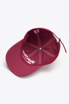 Embroidered Graphic Adjustable Baseball Cap - Delanoir