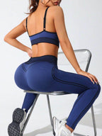 Scoop Neck Cami and High Waist Leggings Active Set - Delanoir