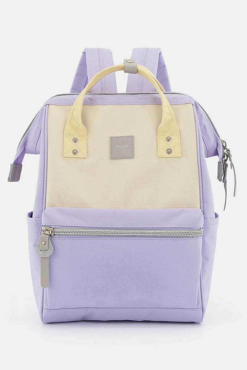 Himawari Water Resistant Canvas Backpack Bag with Side Pockets - Delanoir