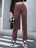 Straight Leg Jeans with Pockets - Delanoir