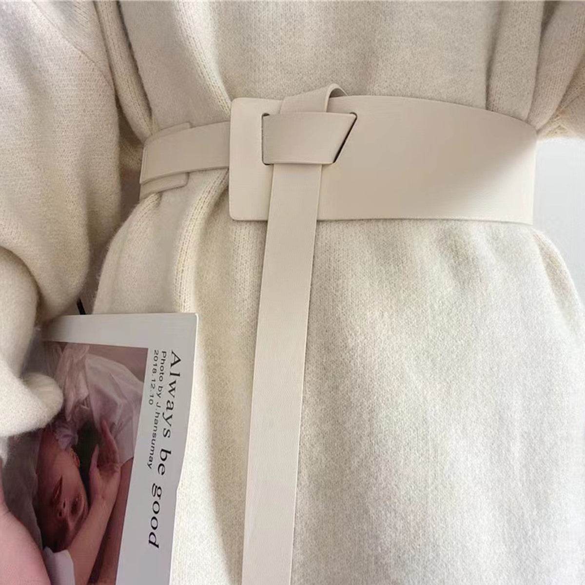 Knot Detail PU Belt - Delanoir