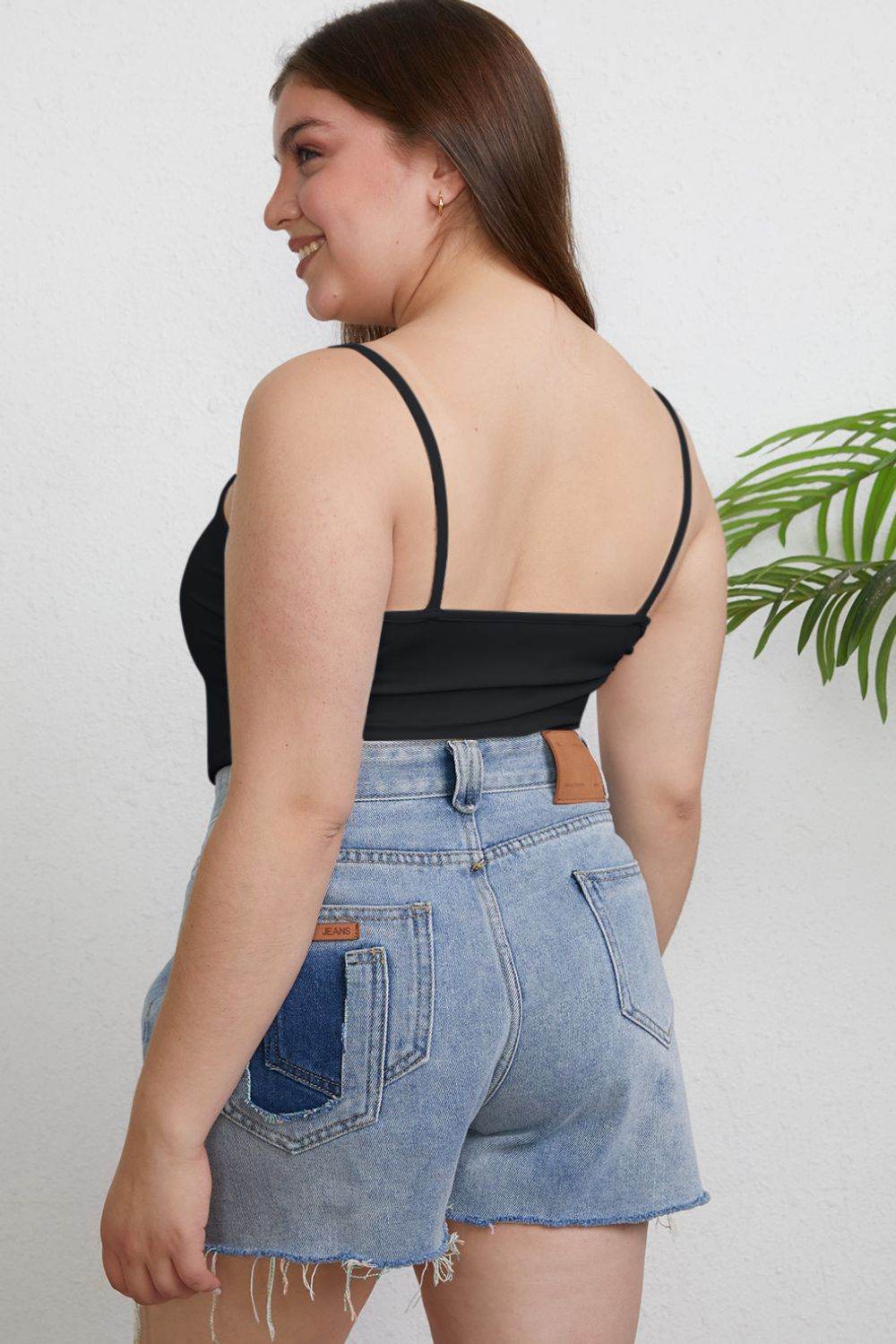 Basic Bae Full Size Round Neck Slim Cami - Delanoir