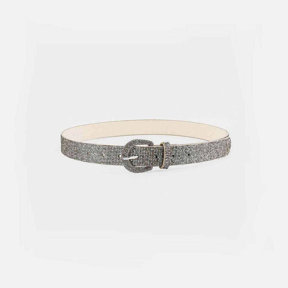 Sequin PU Leather Belt - Delanoir