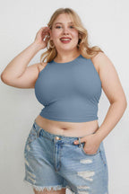 Basic Bae Full Size Round Neck Slim Tank - Delanoir