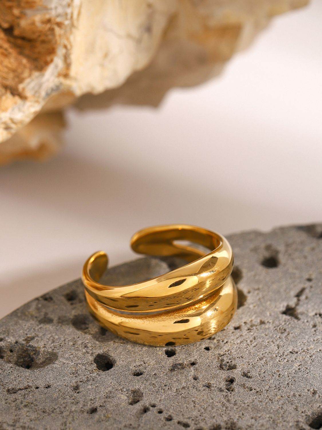 Stainless Steel Double-Layered Ring - Delanoir