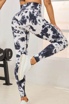 Tie-Dye High Waist Active Leggings - Delanoir
