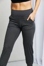 Leggings Depot Full Size Wide Waistband Cropped Joggers - Delanoir