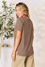 Basic Bae Full Size Round Neck Short Sleeve T-Shirt - Delanoir