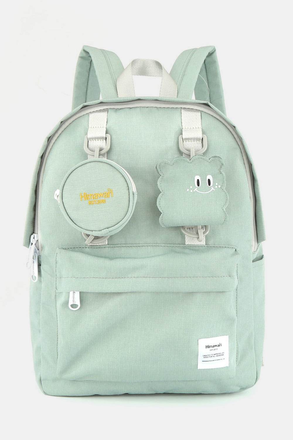 Himawari Waterproof Canvas Backpack Bag with Removable Coin Purse - Delanoir