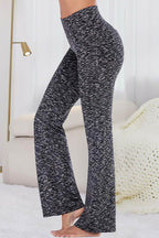 Pocketed High Waist Active Pants - Delanoir