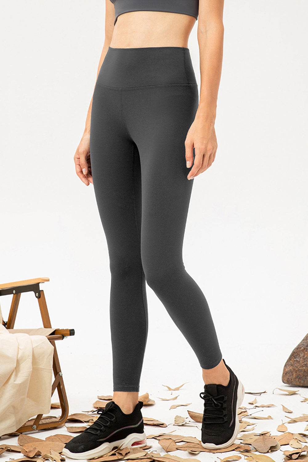 High Waist Skinny Active Pants - Delanoir