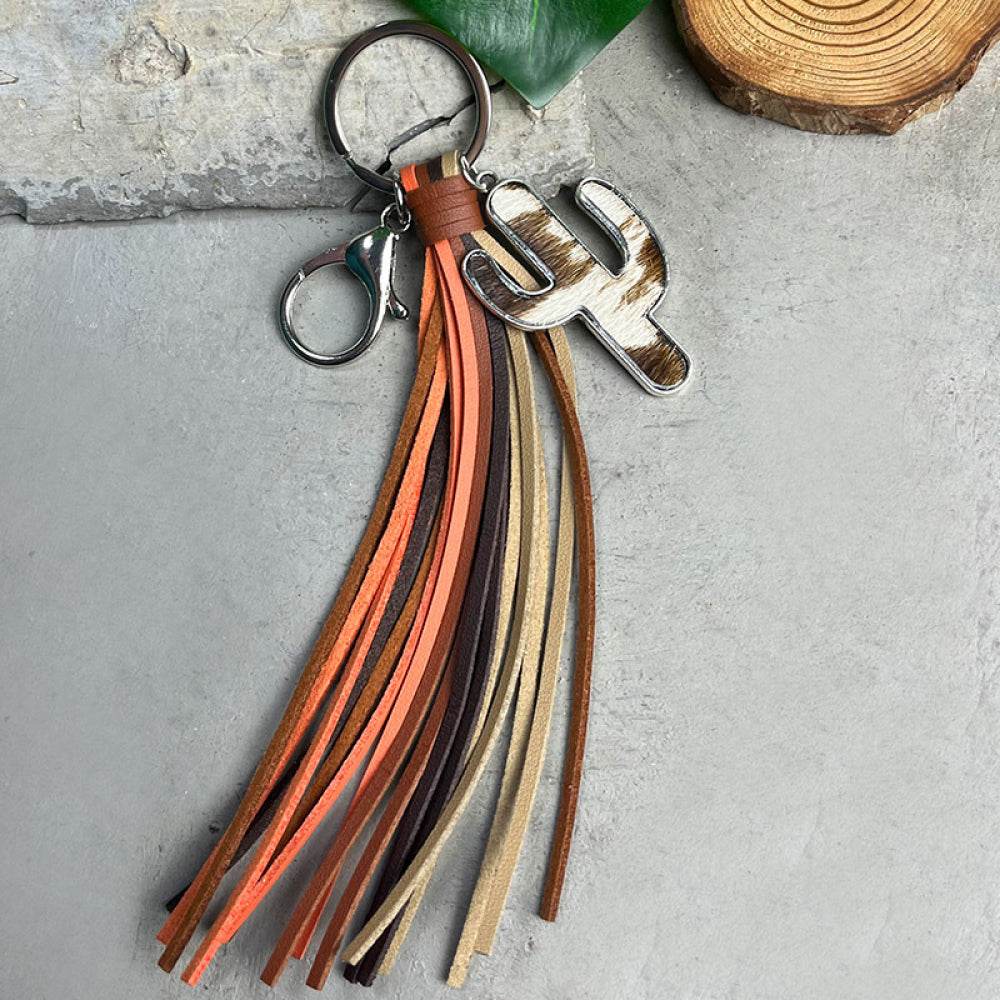 Cactus Keychain with Tassel - Delanoir