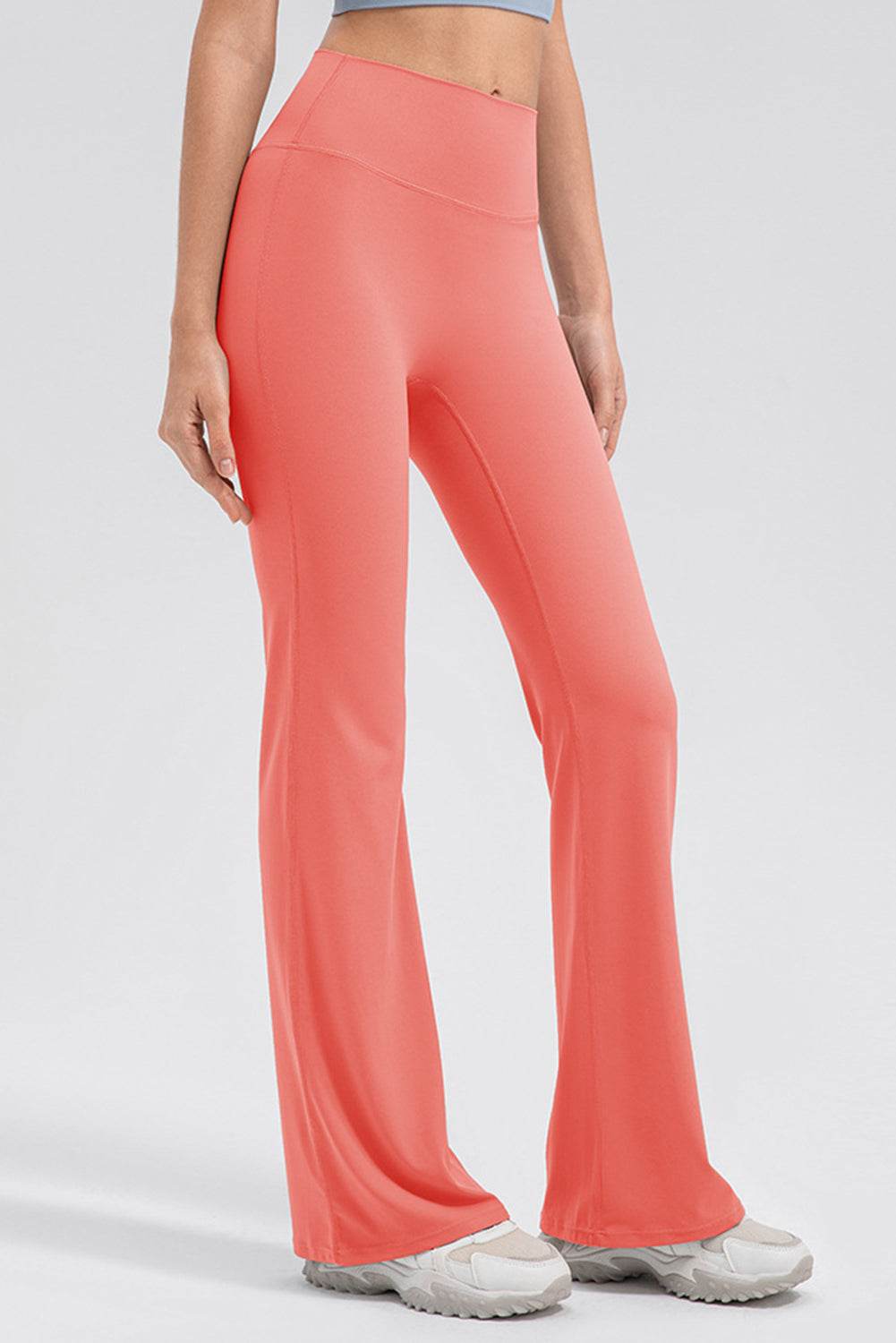High Waist Straight Active Pants - Delanoir