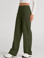 High Waist Wide Leg Pants - Delanoir