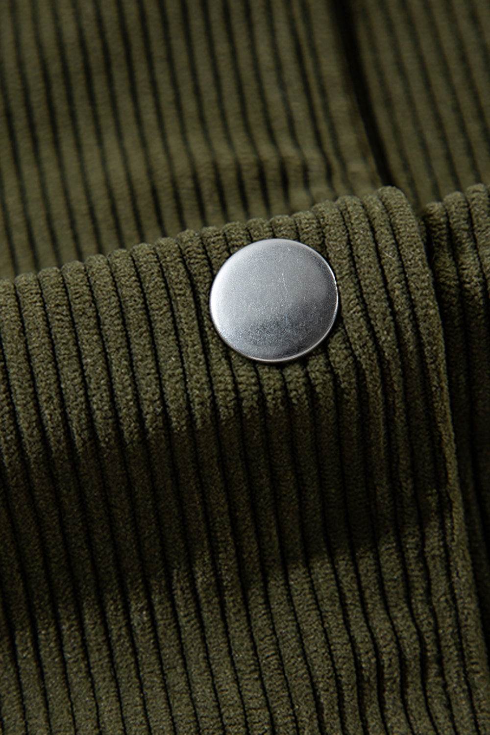 Contrast Baseball Collar Snap Down Long Sleeve Jacket - Delanoir