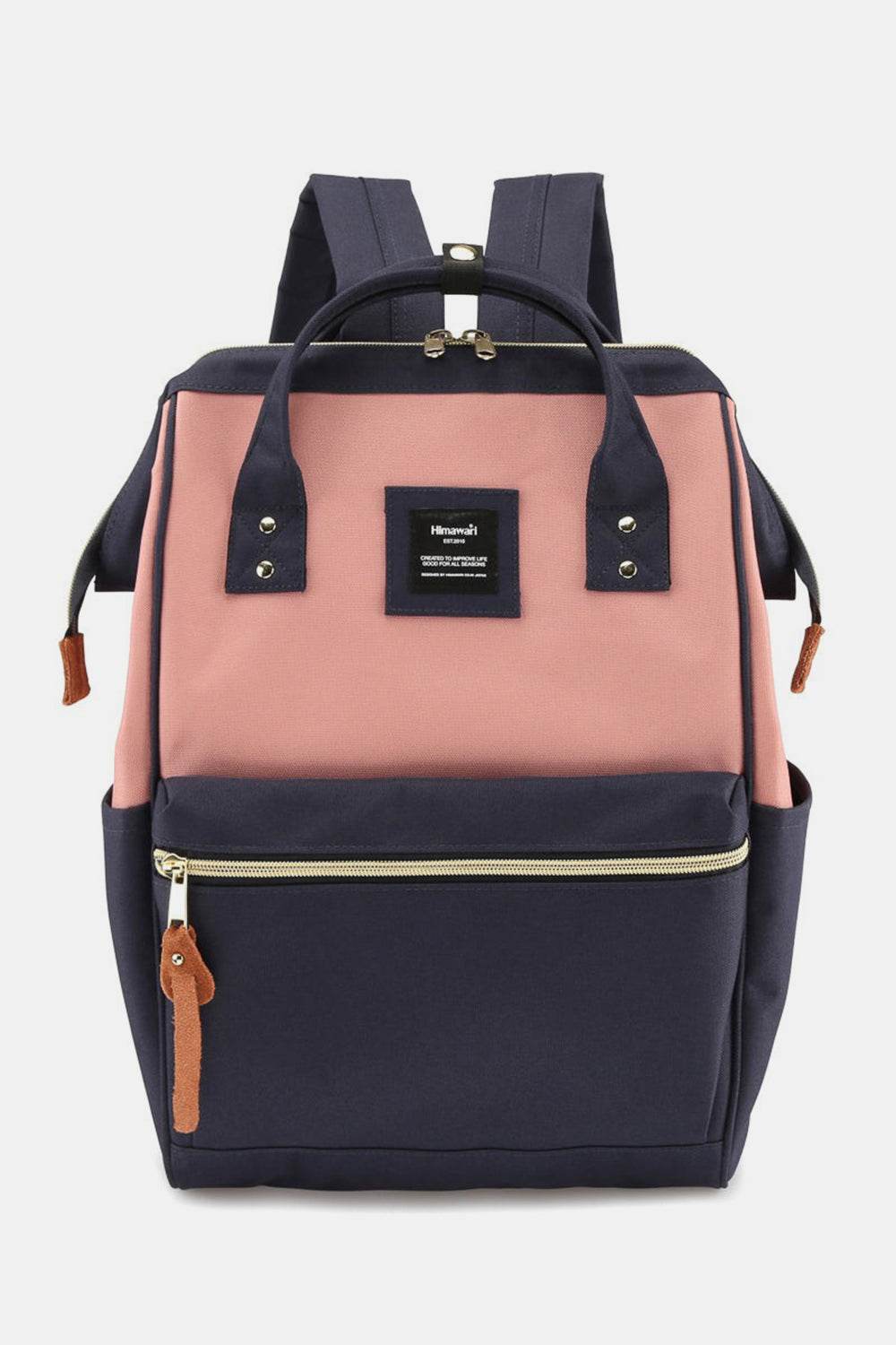 Himawari Waterproof Canvas Backpack Bag with Side Pockets - Delanoir