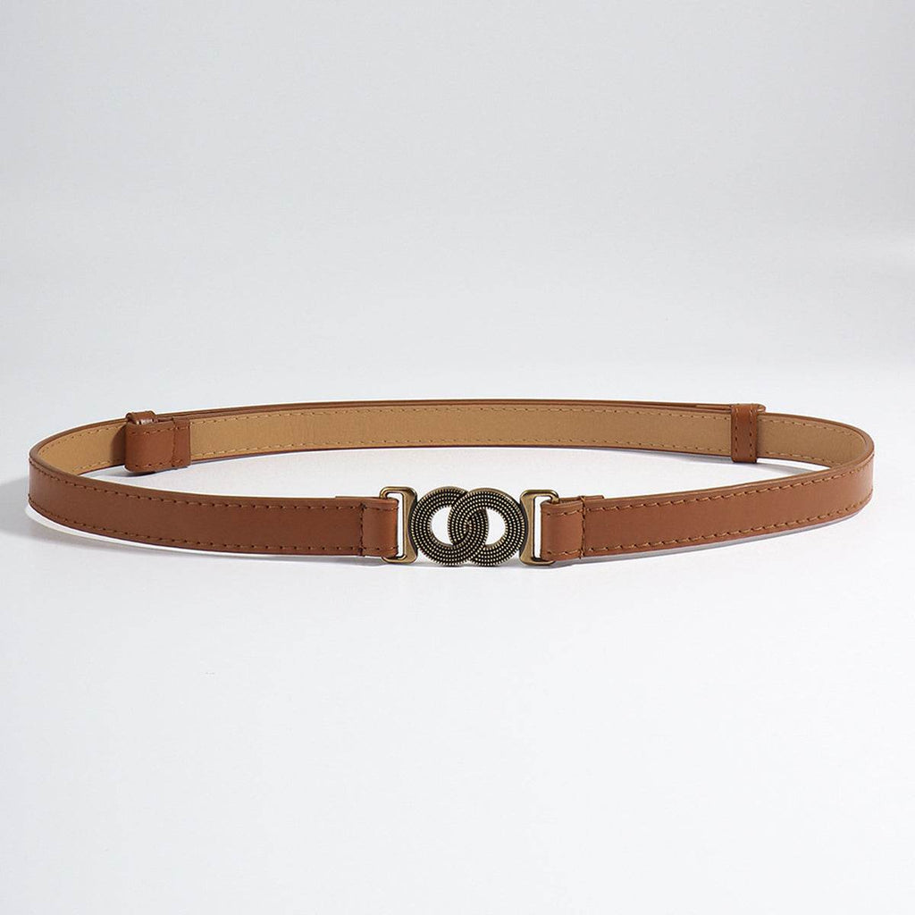 Alloy Buckle PU Belt - Delanoir