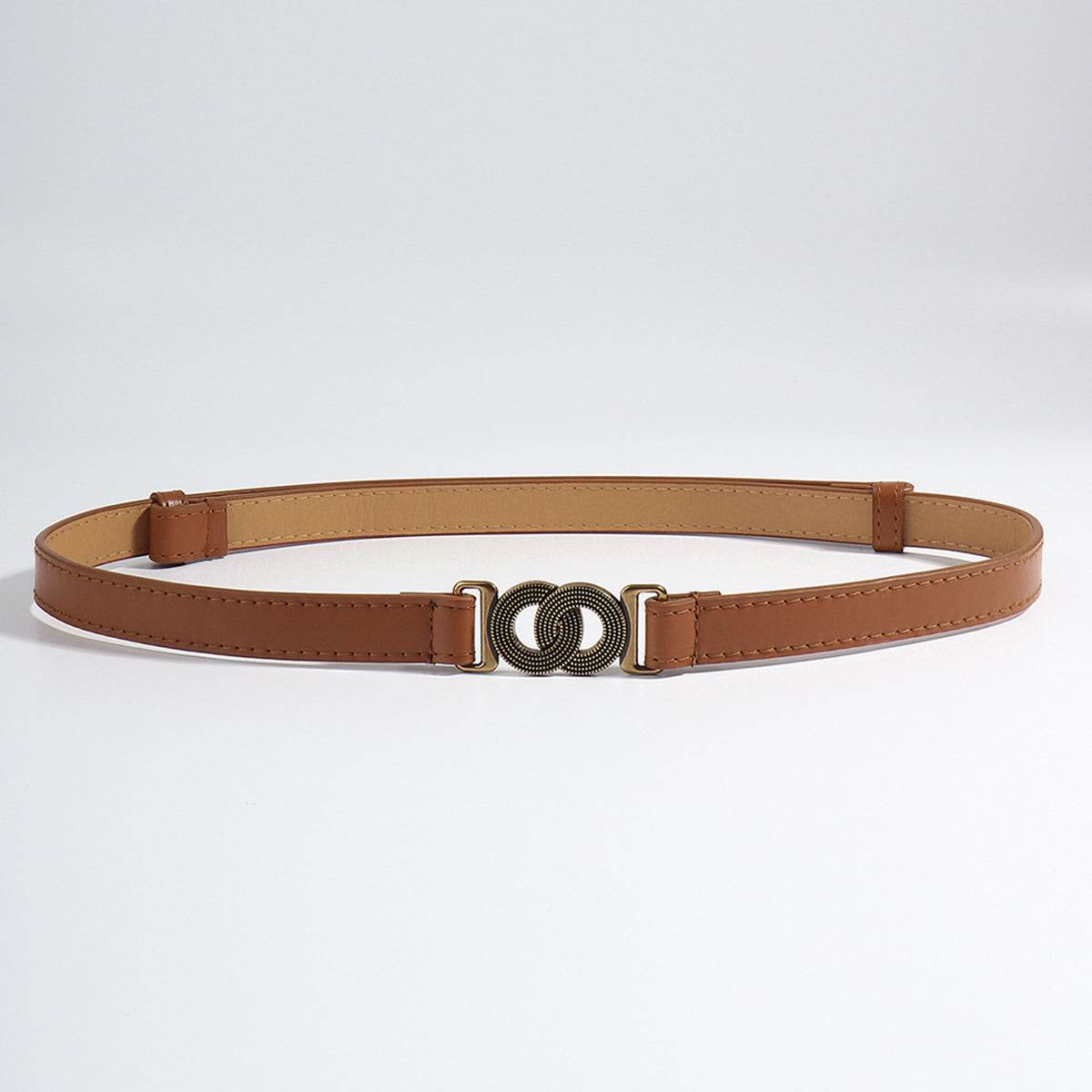 Alloy Buckle PU Belt - Delanoir