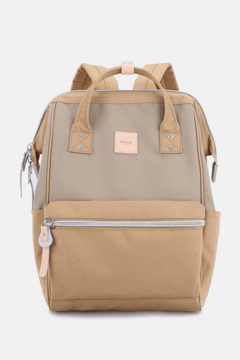Himawari Water Resistant Canvas Backpack Bag with Side Pockets - Delanoir