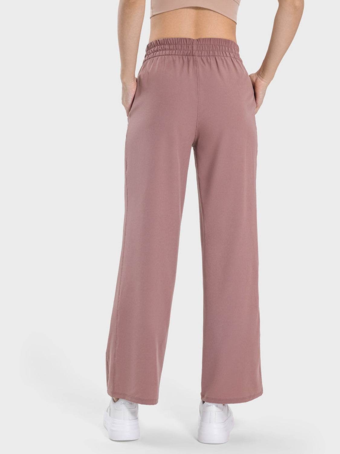 Millennia Drawstring Pocketed Active Pants - Delanoir