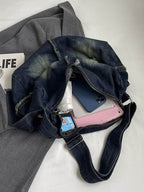 Raw Hem Gradient Crossbody Bag - Delanoir