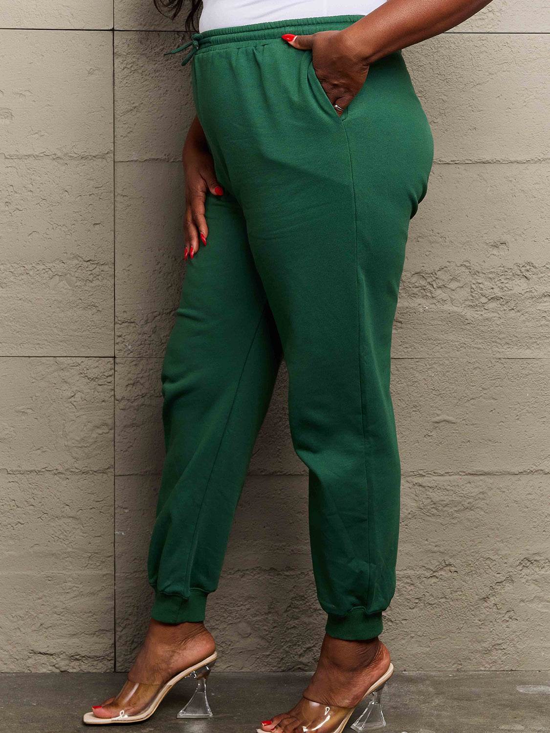 Simply Love Full Size Drawstring Sweatpants - Delanoir
