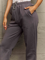 Simply Love Full Size Drawstring Sweatpants - Delanoir