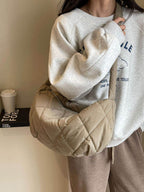 Quilted Polyester Crossbody Bag - Delanoir