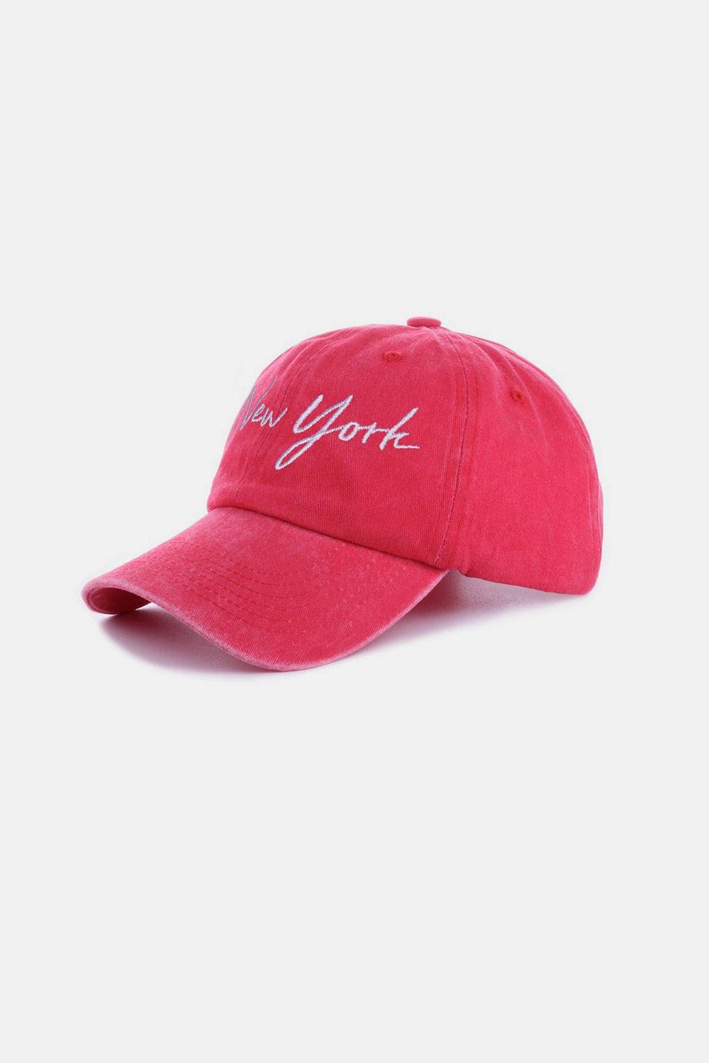 Zenana Washed Embroidered City Baseball Cap - Delanoir