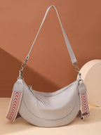 PU Leather Removable Strap Crossbody Bag - Delanoir