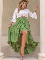 Plus Size High-Low Skirt - Delanoir