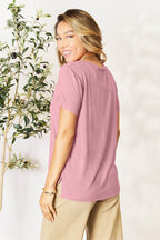 Basic Bae Full Size Round Neck Short Sleeve T-Shirt - Delanoir