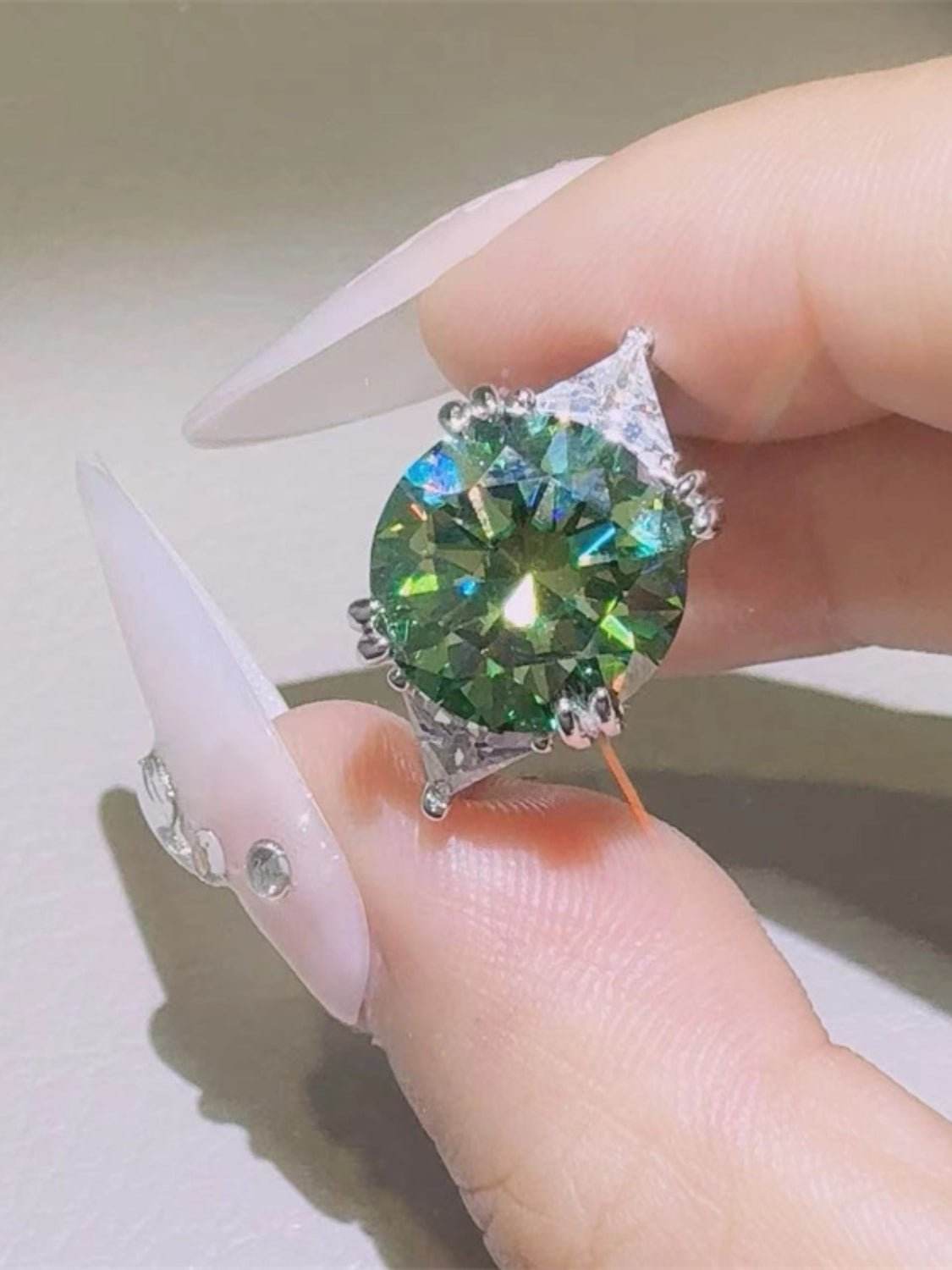5 Carat Moissanite 925 Sterling Silver Ring - Delanoir
