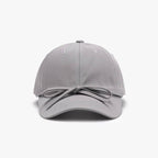 Tied Bow Cotton Baseball Cap - Delanoir