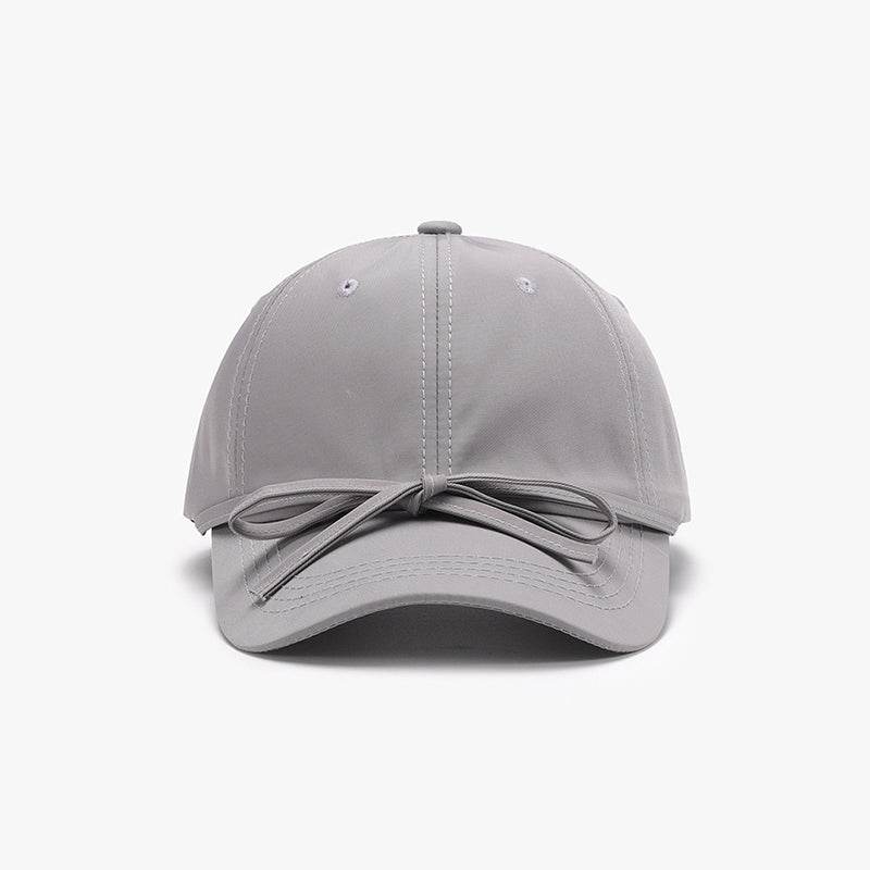 Tied Bow Cotton Baseball Cap - Delanoir
