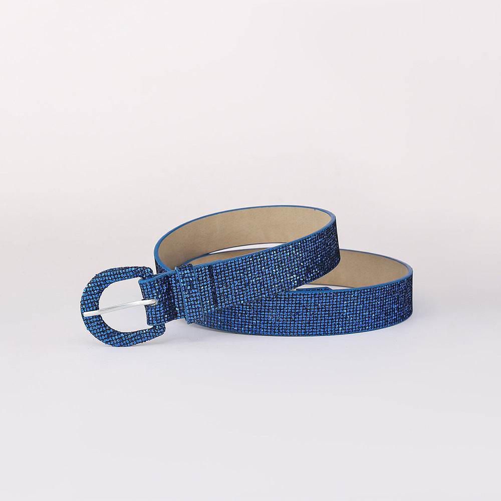 Sequin PU Leather Belt - Delanoir