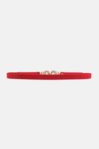 Zinc Alloy Buckle PU Leather Belt - Delanoir