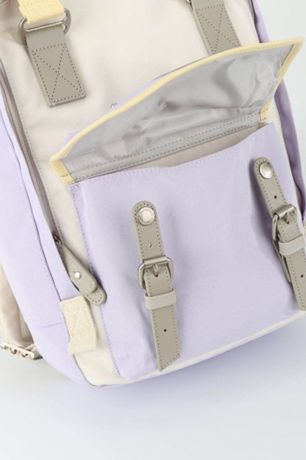 Himawari Contrast Water and Scratch-Resistant Nylon Backpack Bag - Delanoir