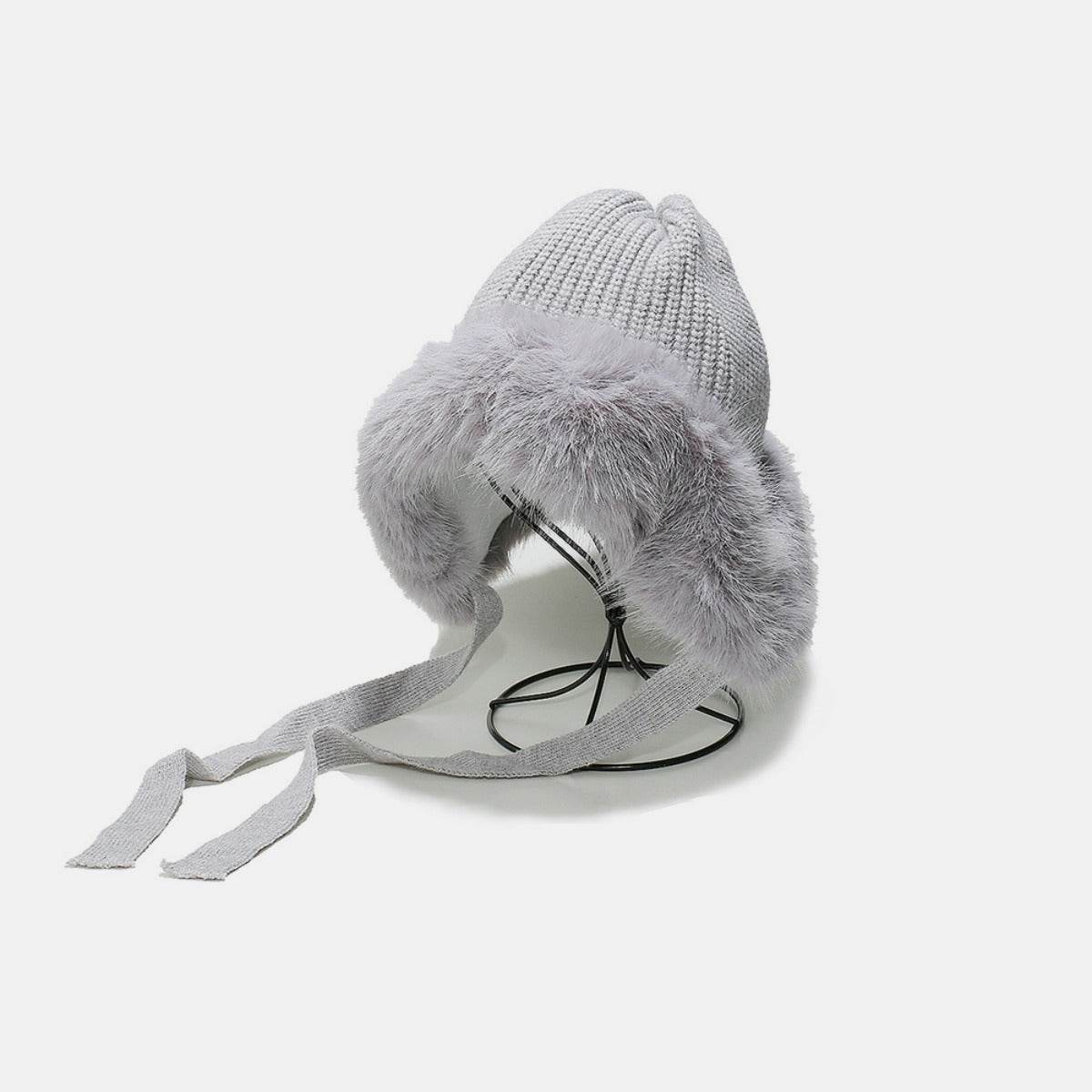 Thermal Tied Fuzzy Winter Hat - Delanoir