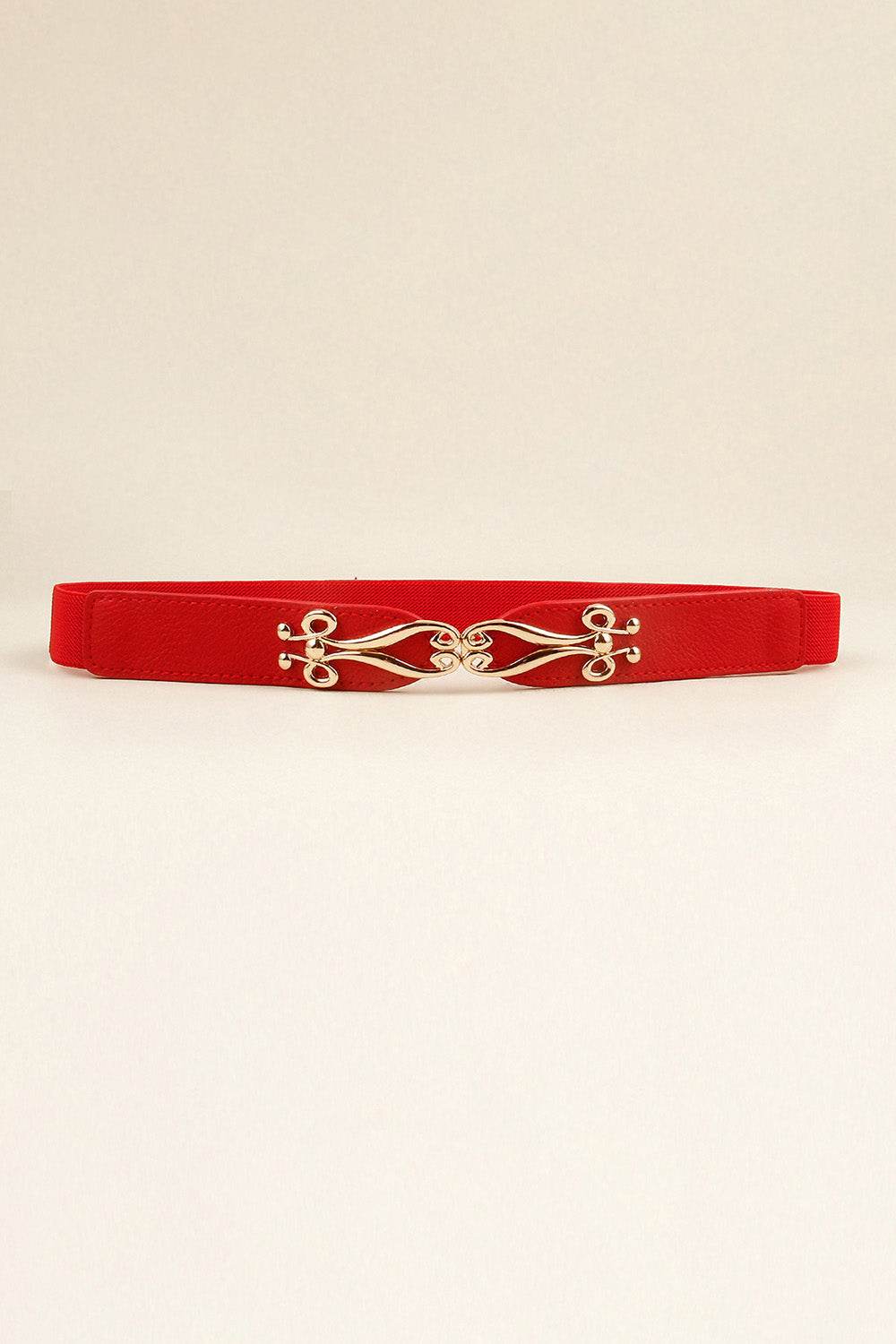 Alloy Buckle Elastic Belt - Delanoir
