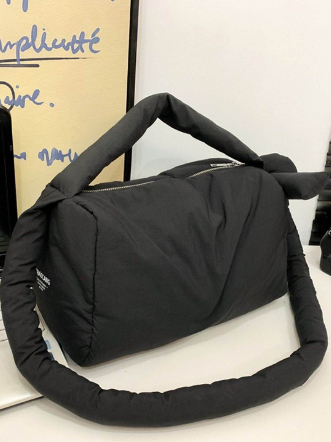 Puffy Nylon Medium Crossbody Bag - Delanoir