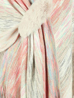 Heathered Fringe Hem Poncho - Delanoir