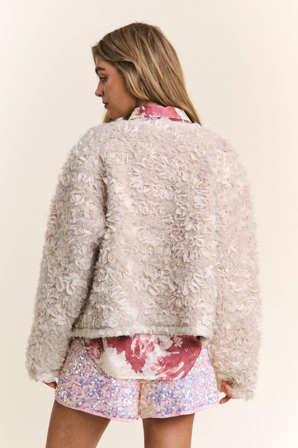 J.NNA Mixed Fabric Chic Jacket - Delanoir